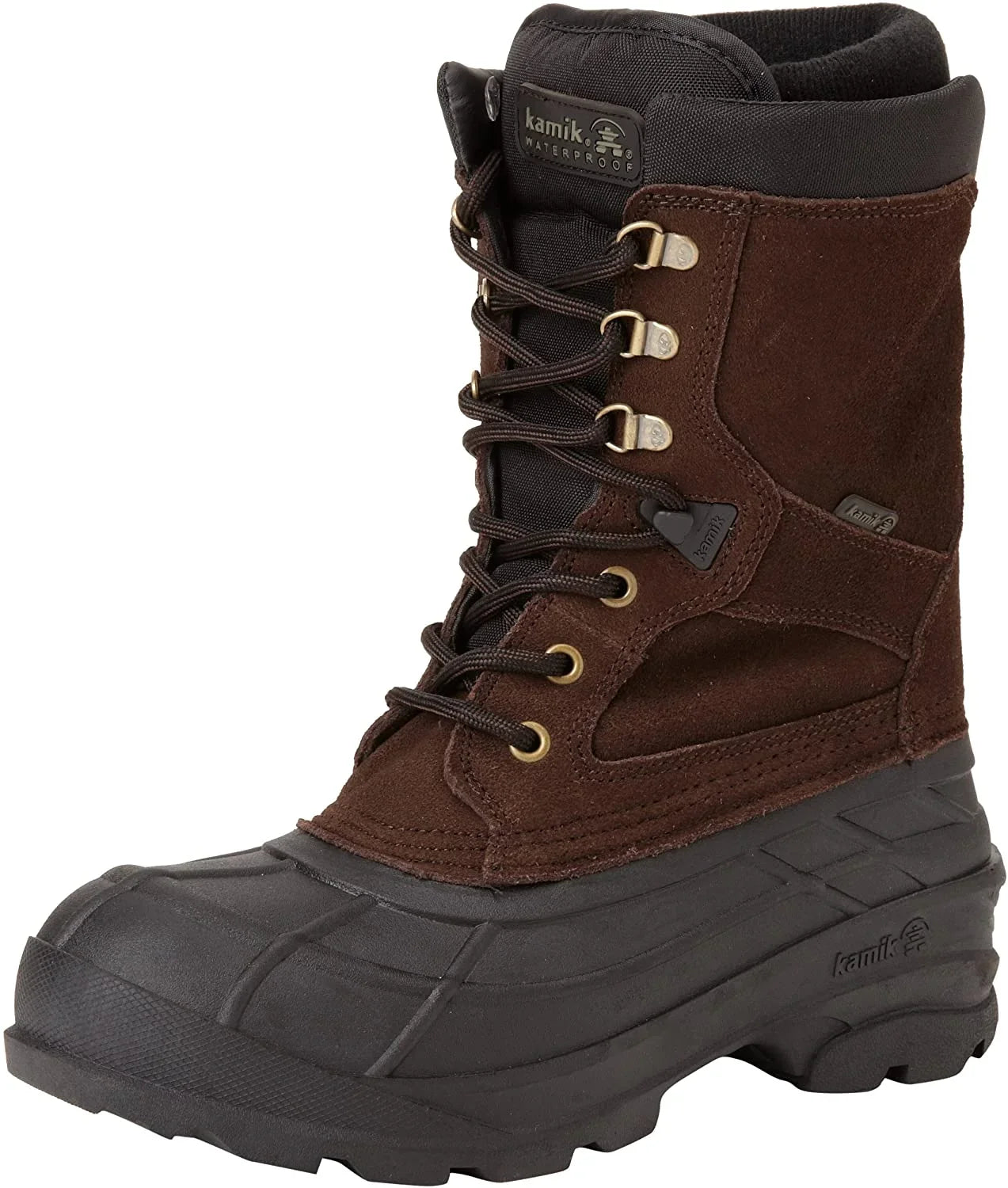 Kamik Men's Nationplus Boot (8.5 D(M) USize, Dark Brown)