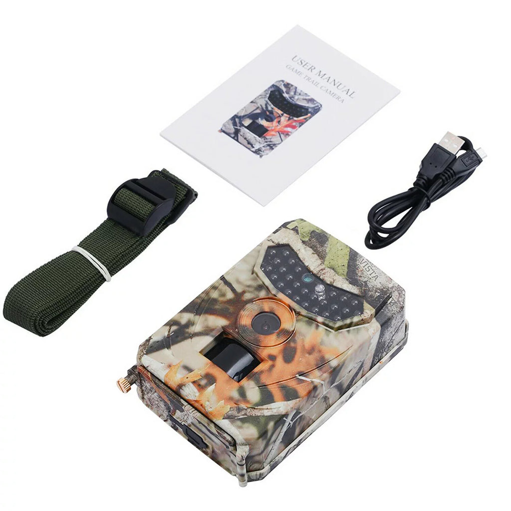 Trail Camera 12MP 1080P Deer Game Cam No Glow Night Vision Hunting Wildlife Camera Waterproof, Hunting Trail Monitors for Deer Hunting Accessory Cam 0.2Size Trigger Sizepeed Time Lapse Field Camera