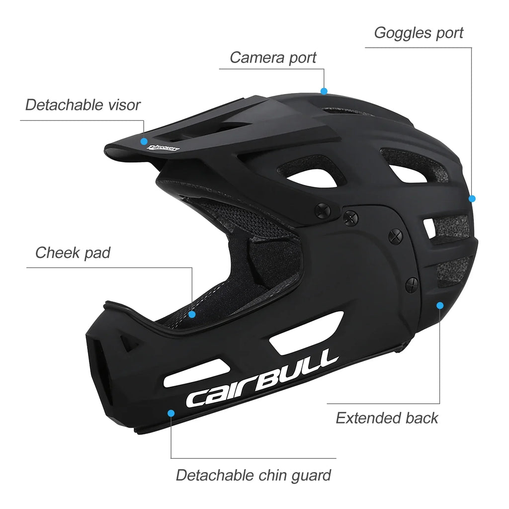 Cycling ,Bike Helmet Helmet Chin And Visor With Chin And Helmet Mountain With