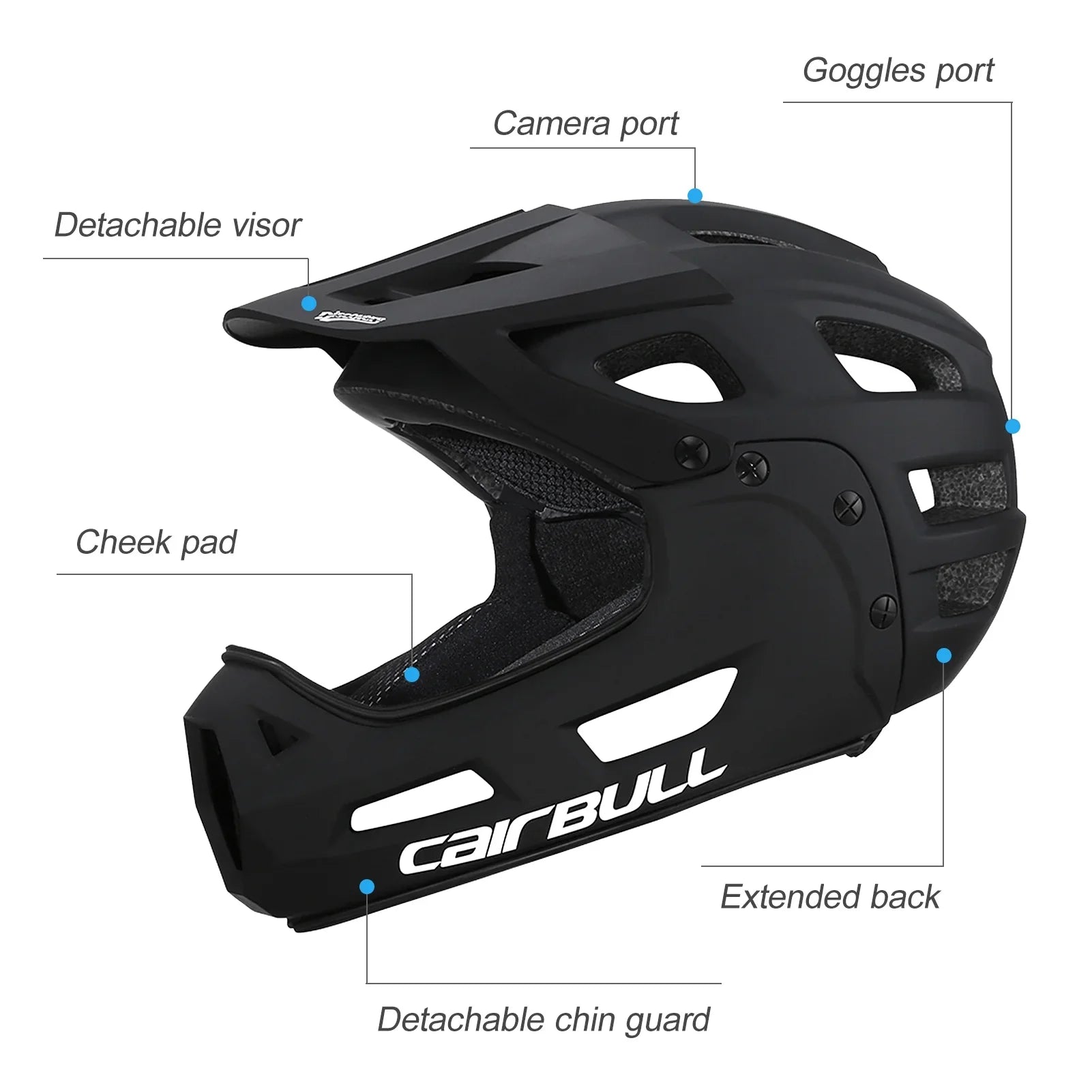 Cycling ,Bike Helmet Helmet Chin And Visor With Chin And Helmet Mountain With