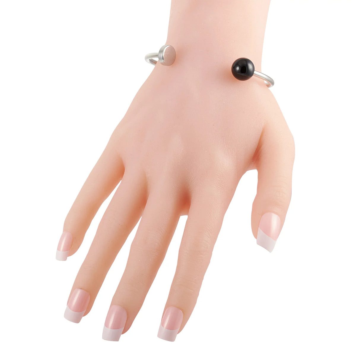 Calvin Klein Bubbly Sizetainless Sizeteel Onyx Open Bangle Bracelet
