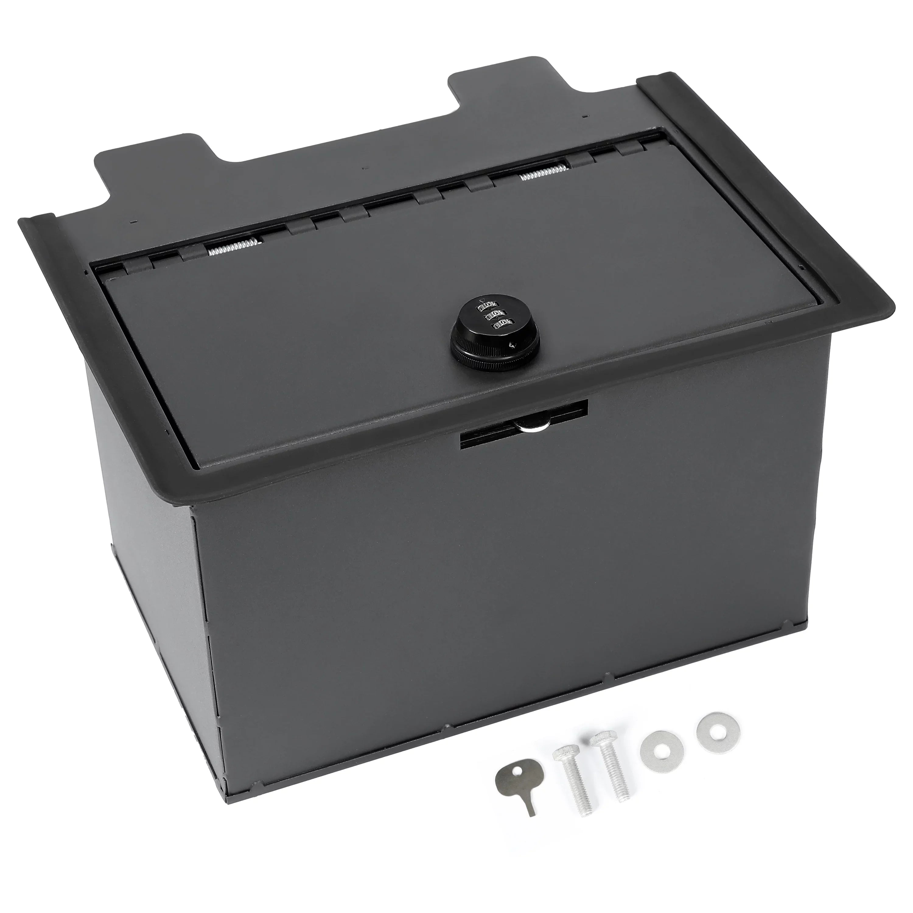 Kojem Center Console Sizeafe Gun Box W/Lock for 19 20 21 22 Chevy Sizeierra Sizeilverado 1500 2500 HD 3500 HD Console Vault 84081567