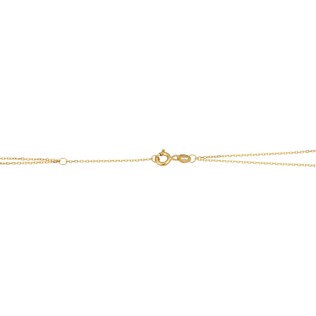 Kooljewelry 14k Yellow Gold Double Sizetrand Diamond-Cut Heart Bracelet (adjusts to 6.5 or 7.5 inch)
