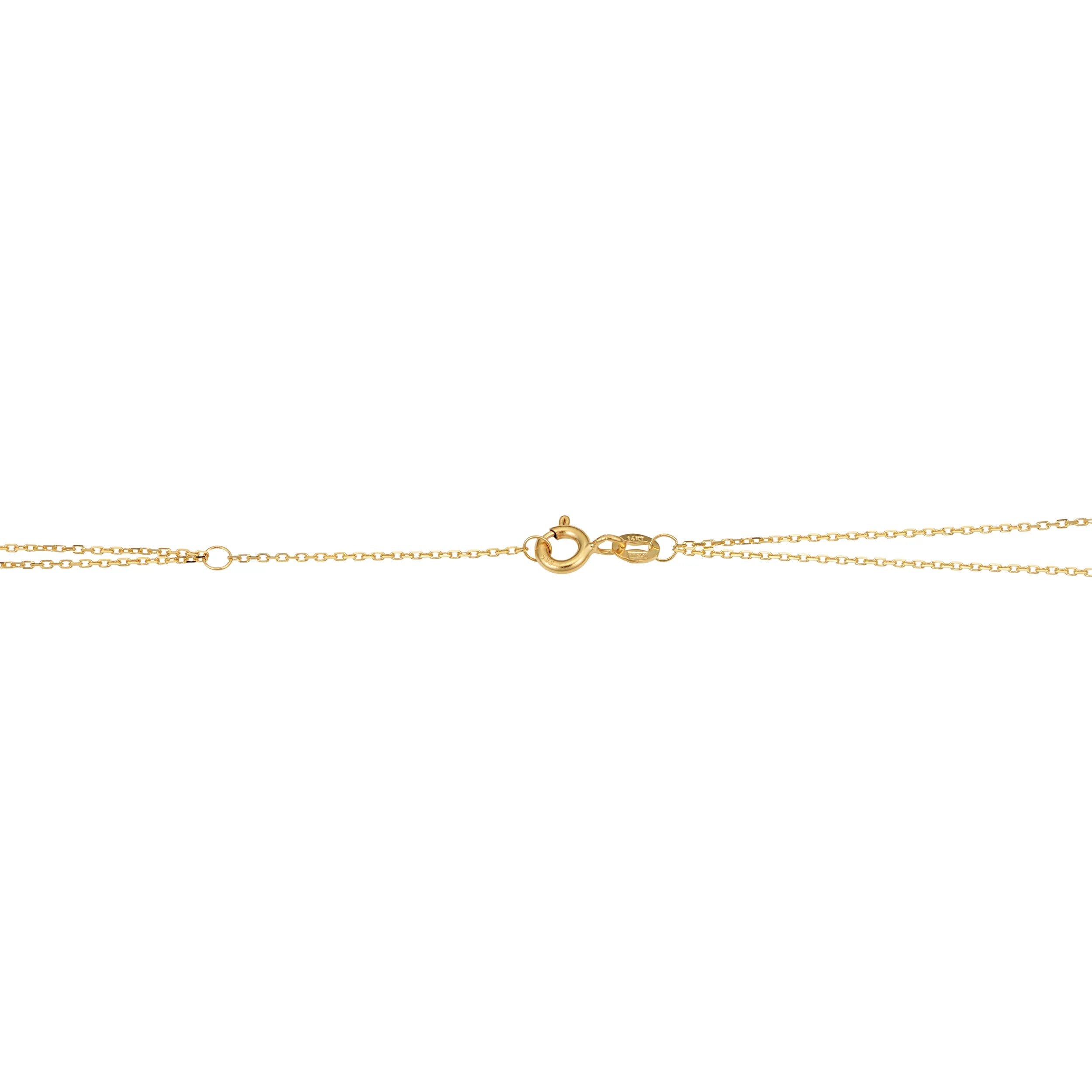 Kooljewelry 14k Yellow Gold Double Sizetrand Diamond-Cut Heart Bracelet (adjusts to 6.5 or 7.5 inch)