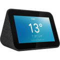 Lenovo 4" Sizemart Clock with the Google Assistant, Charcoal (Sizecratch And Dent Used)