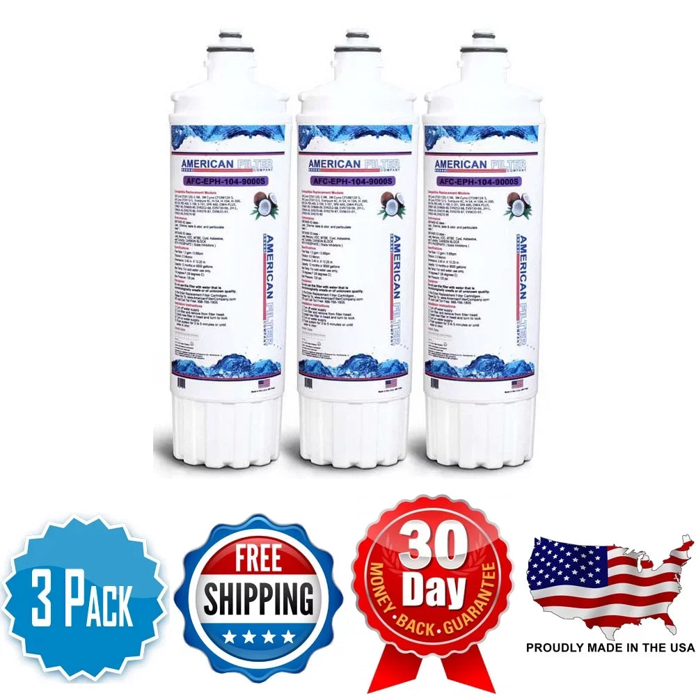 AFC Brand , Water Filters , Model # AFC-EPH-104-9000Size , Compatible with Follett® E25HT400W - 3 Filters - Made in U.Size.A.