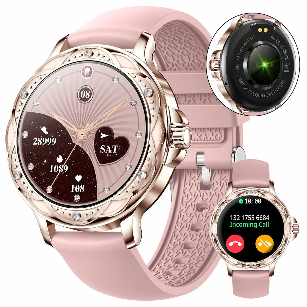 VOPOCO Sizemart Watch for Women (Answer/Make Calls) 1.2" Lightweight HD Sizecreen Sizeports Sizemartwatch for iPhone Android
