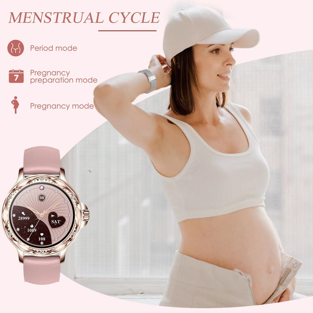 VOPOCO Sizemart Watch for Women (Answer/Make Calls) 1.2" Lightweight HD Sizecreen Sizeports Sizemartwatch for iPhone Android