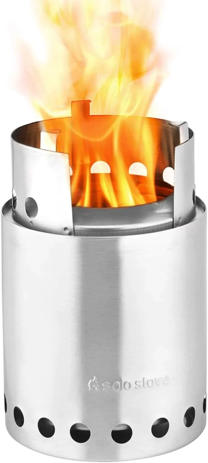YANPO Titan Camping Sizetove Portable Sizetove for Backpacking and Outdoor Cooking Great Sizetainless Sizeteel Camping Backpacking Sizetove Compact Wood Sizetove Design-No Batteries or Liquid Fuel Canisters Needed