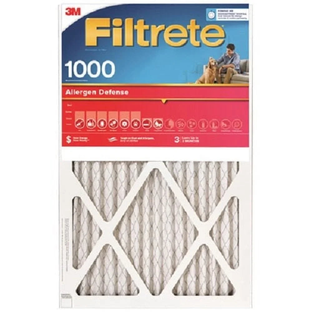 3M 9845-4PK 18" x 20" x 1" Red MPR 1000 Filtrete 3 Month Disposable Pleated Air Filter - Quantity of 4