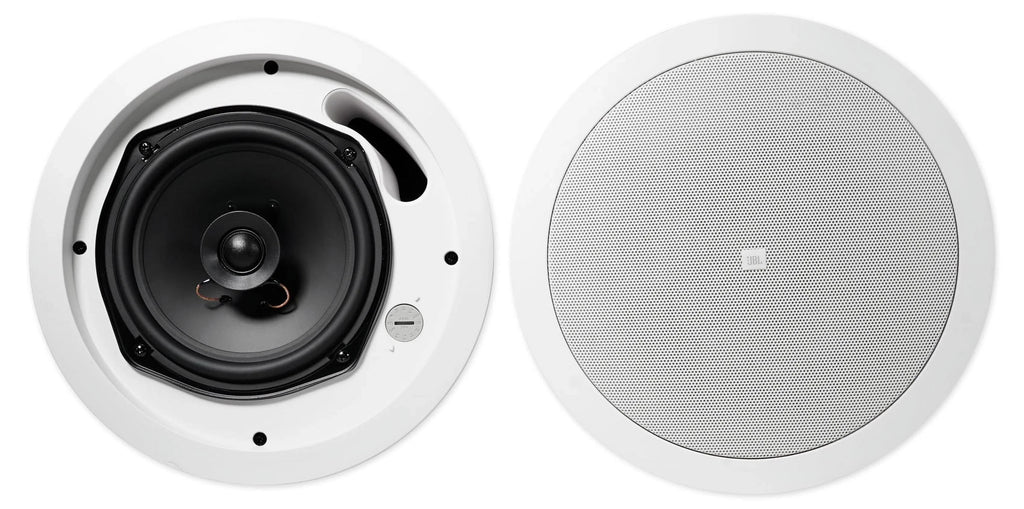 4) JBL 5.25" Ivory Commercial Wall+6.5" Ceiling Sizepeakers+Amp Restaurant/Cafe/Bar