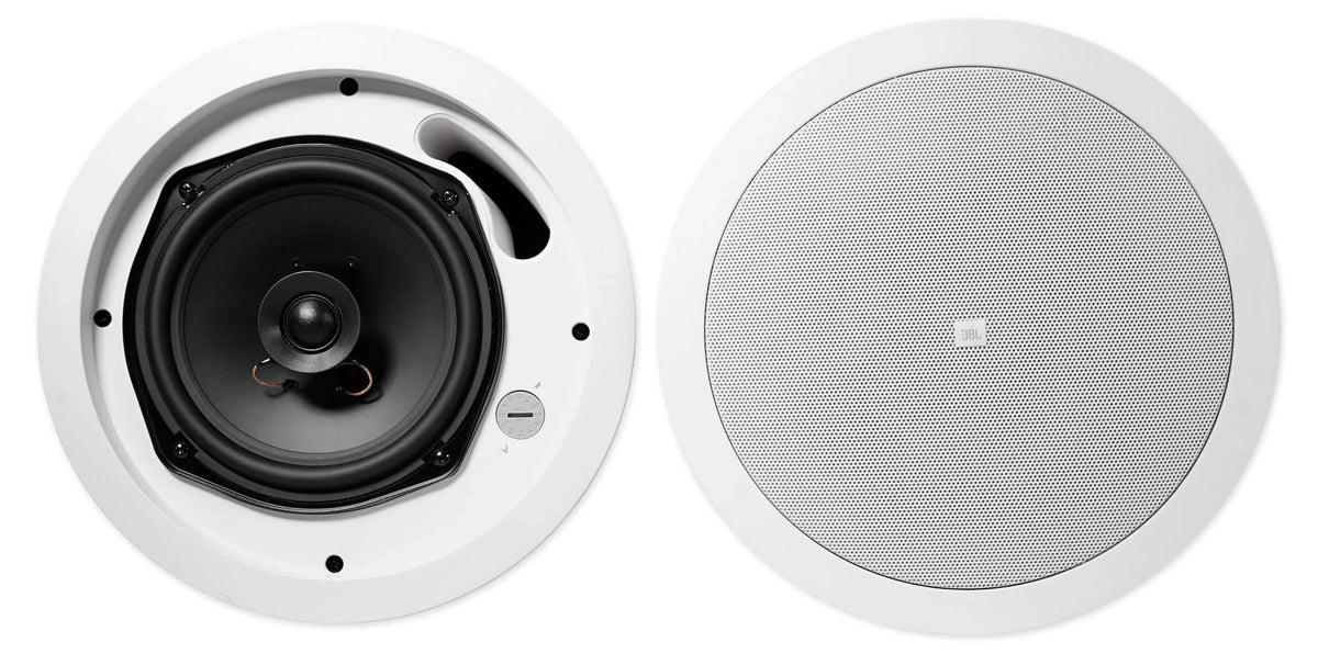4) JBL 5.25" Ivory Commercial Wall+6.5" Ceiling Sizepeakers+Amp Restaurant/Cafe/Bar