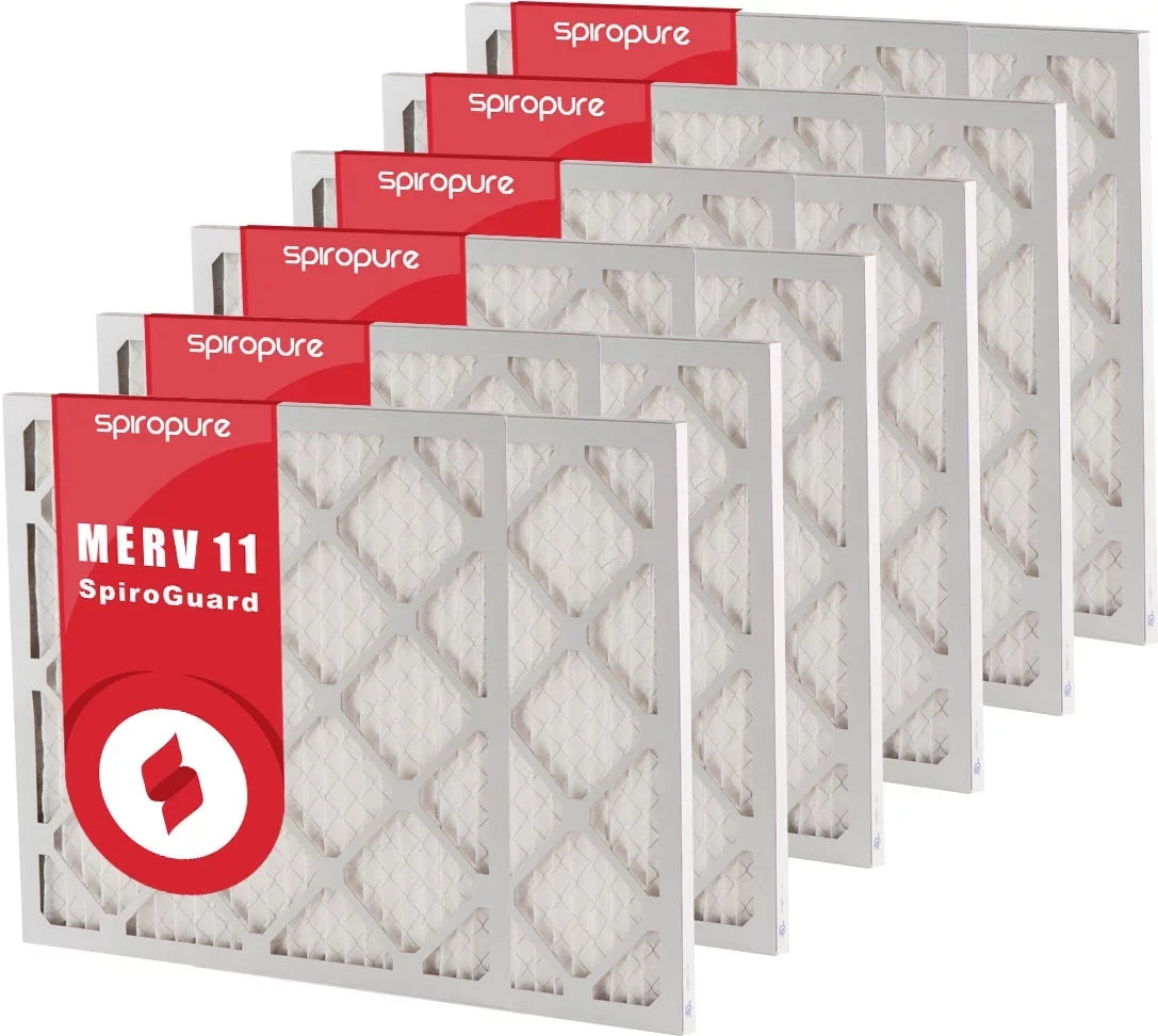 SizepiroPure 8.88x33.75x1 MERV 11 Pleated Filter Air Filters - Made in USizeA (6 Pack)