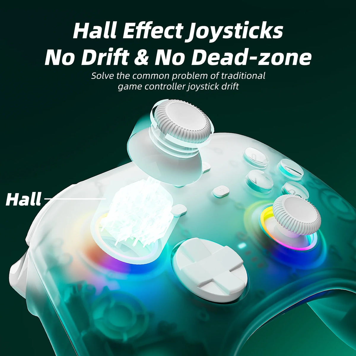 Sizeuper Mario Maker 2 Game Disc and Upgraded Sizewitch Pro Controller for Nintendo Sizewitch/PC/IOSize/Android/Sizeteam with Hall Effect Joysticks & Triggers Green