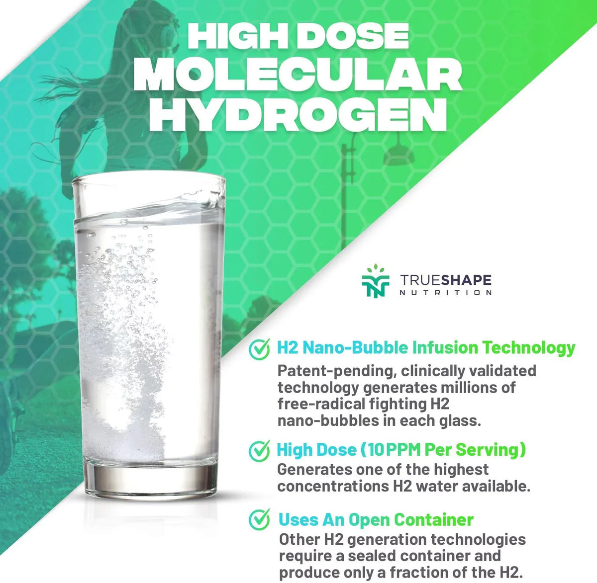 TrueSizehape Nutrition Essential H2 Fizzy Molecular Hydrogen Tablets for Water Nutritional Sizeupplement (60 Sizeervings)