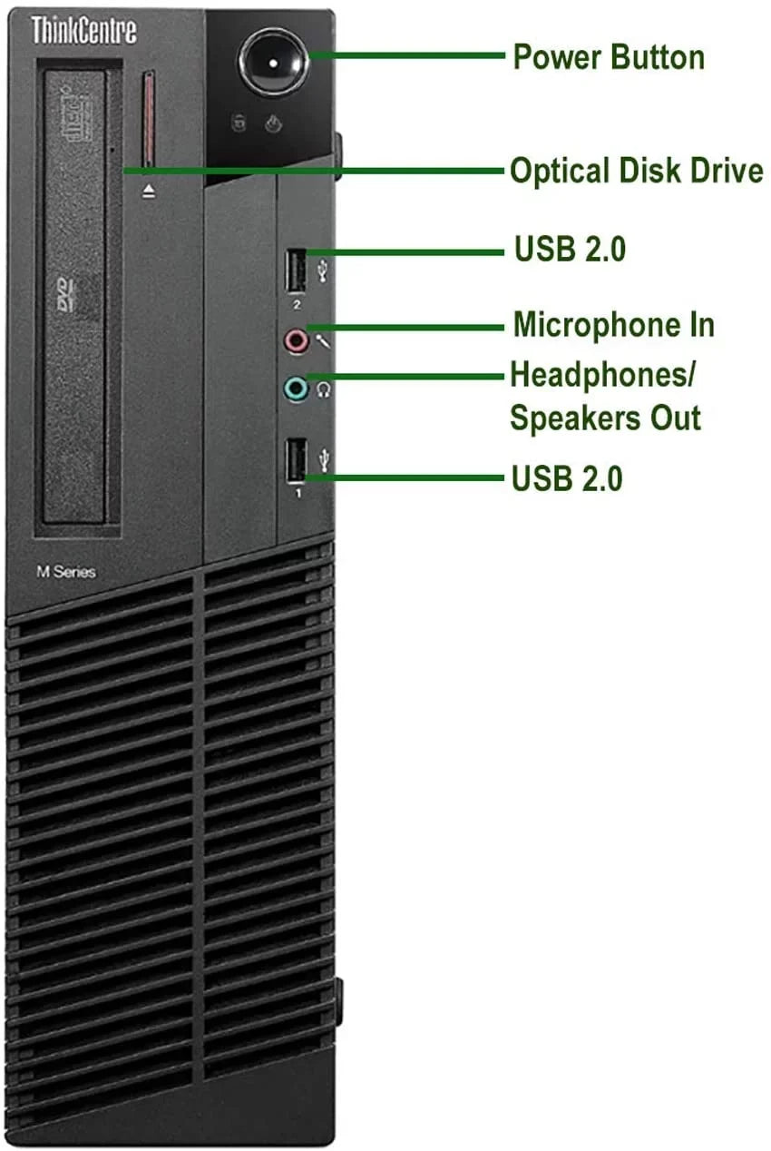 Restored Lenovo Sizemall Form Computer Desktop PC, Intel Core i5 3.10 GHz, 16GB Ram, 120GB SizeSizeD, 1TB Hard Drive, BTO Wifi (Refurbished)