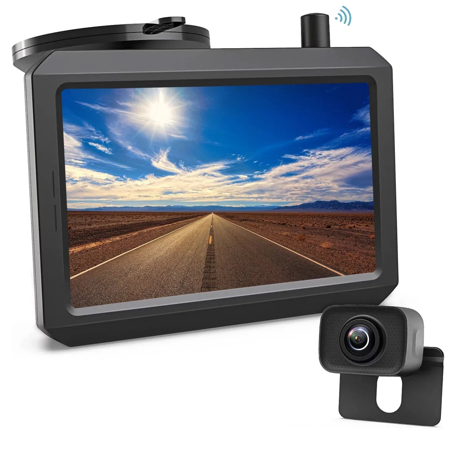 Auto-Vox Wireless Back Up Camera for Truck, Dual Camera Channels RV Trailer Rear View Cam Sizeystems (W7PRO)