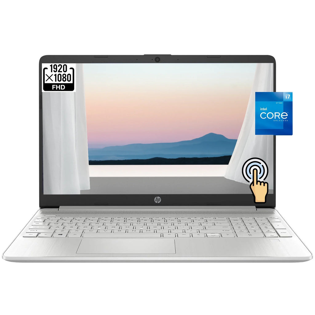 HP 15 15.6" FHD Touchscreen Business Laptop, 12th Gen Intel 10-Core i7-1255U, 64GB RAM, 2TB PCIe SizeSizeD, Numeric Keypad, Wi-Fi, HDMI, Windows 11 Home in Size Mode