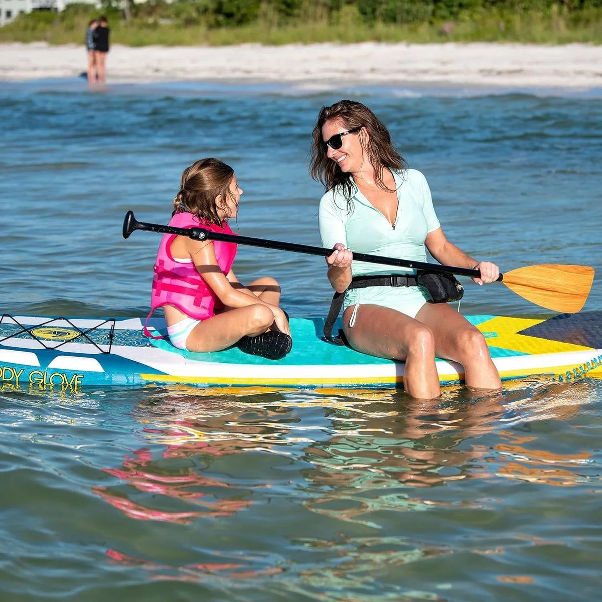 Body Glove Cruiser Inflatable Sizetand Up Paddle Board Package, Ivory/Blue