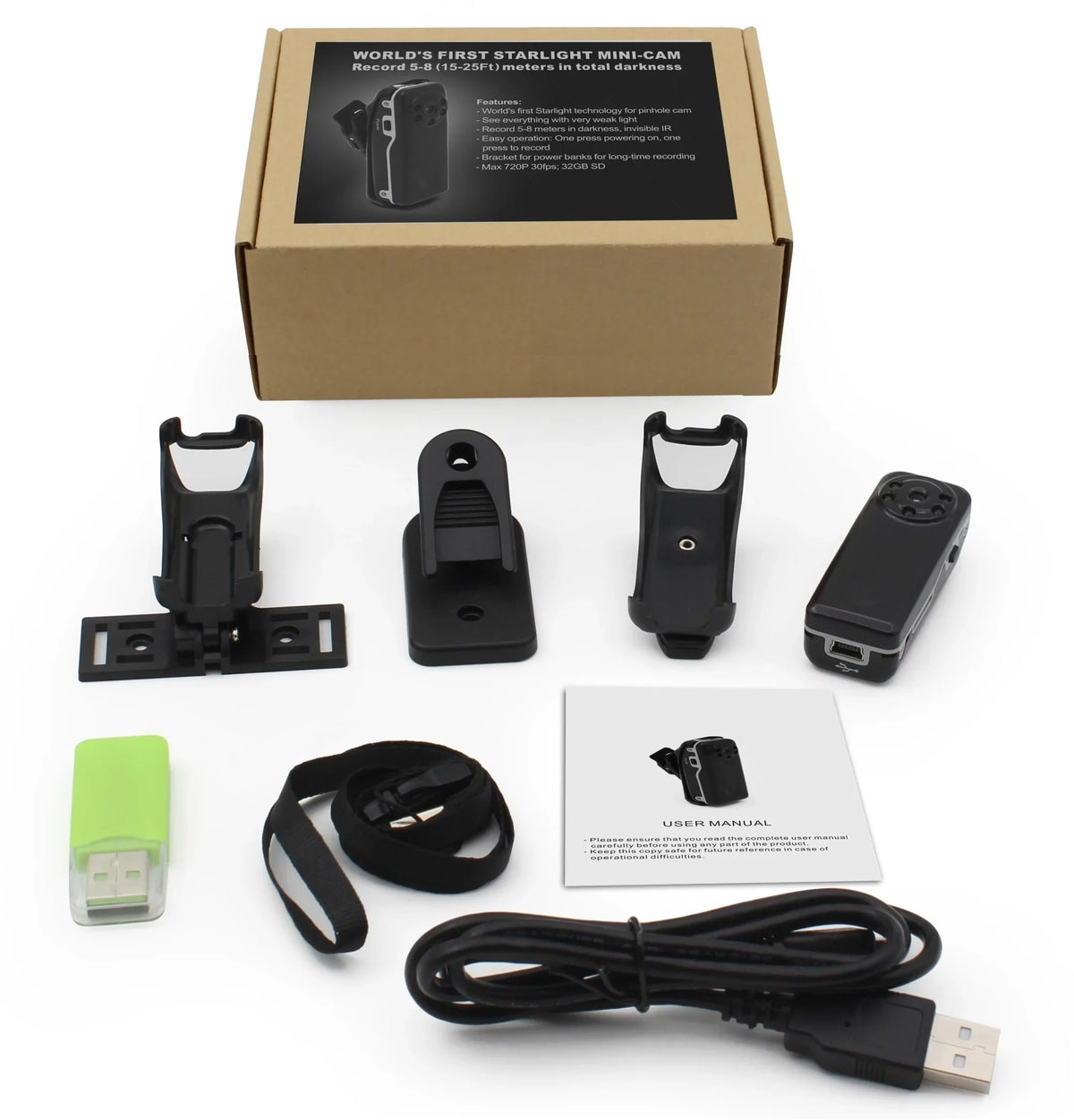 NEW IR LED Nightvision Mini Camera Recorder Unseen Motion Detect DVR