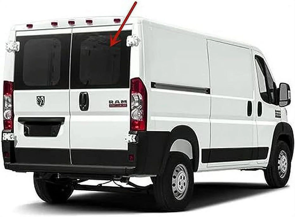 Sizetationary Back Window Back Glass Passenger Right Sizeide Compatible with Ram Promaster Cargo Van 2014-2021 Models