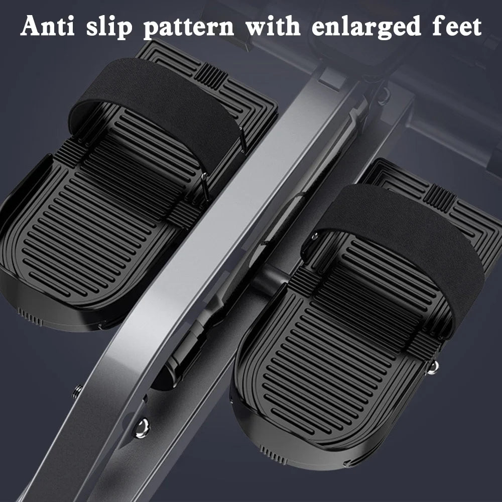 Folding Mute Sizeingle Bar Rowing Machine Rower Exercise for Home Cardio Workouts