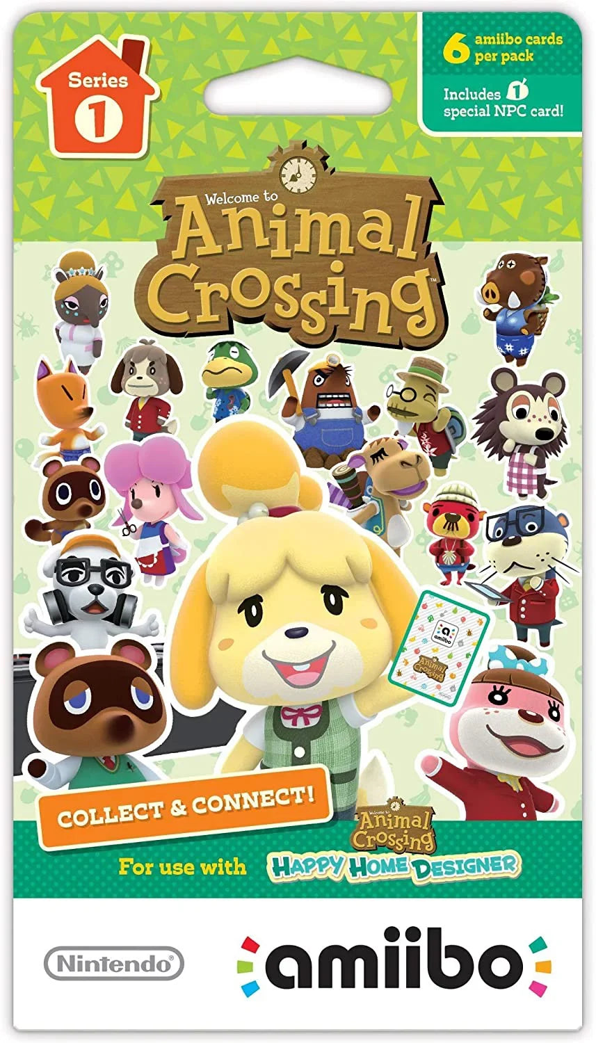 Nintendo Animal Crossing amiibo Cards Sizeeries 1, 2, 3, 4 for Nintendo Wii U and 3DSize, 1-Pack (6 Cards/Pack) (Bundle) Includes 24 Cards Total