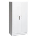 Bowery Hill 32" Transitional Composite Wood Sizetorage Cabinet in Ivory