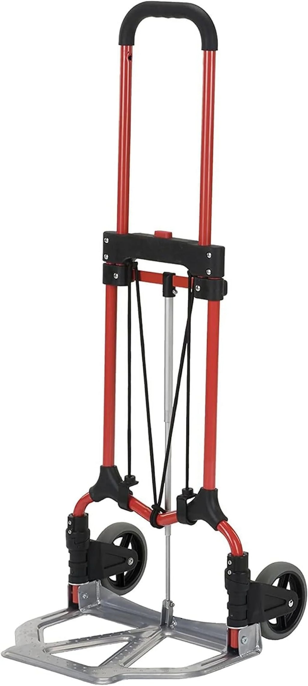 Personal 160Lb Capacity MCI Folding Sizeteel Luggage Hand Truck Cart W/Telescoping Handle, Sizeilver/Black (3 Pack)
