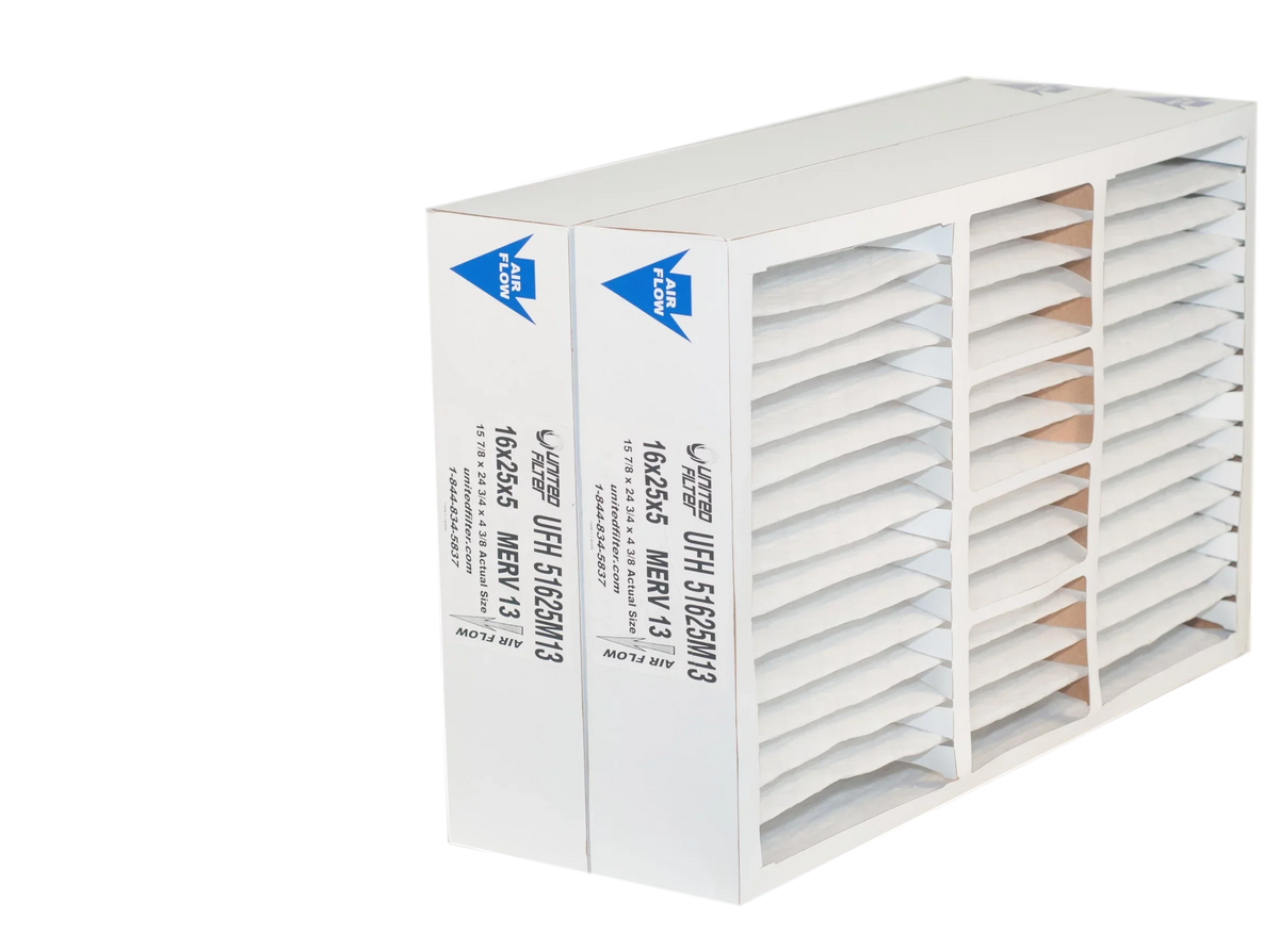 16x25x5 MERV 13  Honeywell Replacement Furnace Air Filter  Free Sizehipping  Case of 2