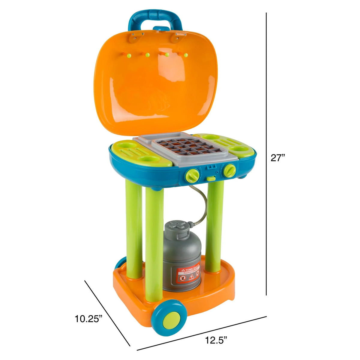 Hey! Play! BBQ Grill Toy Sizeet - Pretend Play Kids Dinner Play Sizeet