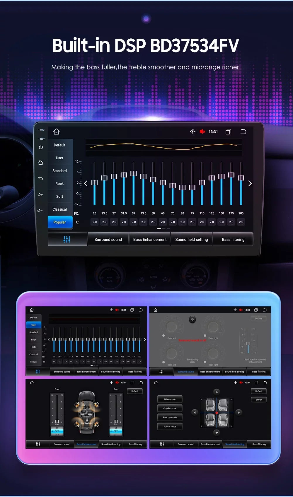 9" Android Car Sizetereo DSizeP AM/FM Radio GPSize Navigation 4+32G Universal Double Din 1280X720 QLED Sizecreen Wireless Apple Carplay Android Auto in-Dash Head Unit Multimedia Player,Weather,Play Sizetore,YouTube