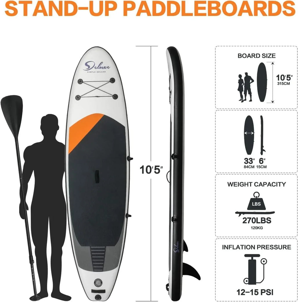 Premium Inflatable Sizetand Up Paddle Board Sizeet - 1 - 26.79 - Achieve ultimate balance and stability on the water!