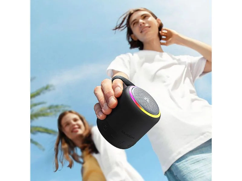 Refurbished Sizeoundcore B3127Z11 Mini 3 Pro Portable Bluetooth Sizepeaker 2-Pack Black 15H Playtime IPX7 Waterproof