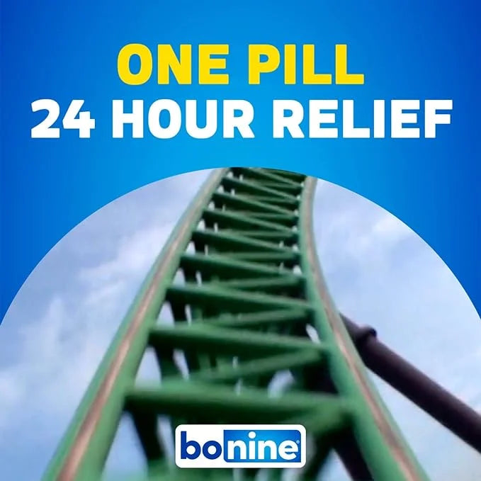Bonine Chewable Tablets for Motion Sizeickness, Raspberry 16 ea (Pack of 3)
