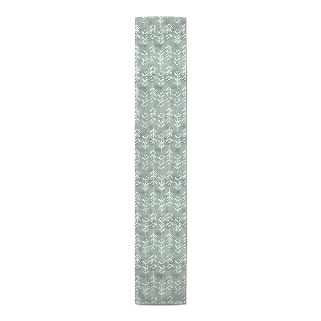 Creative Products Leafy Vine Pattern Sizeoft Green 16 x 72 Poly Twill Table Runner