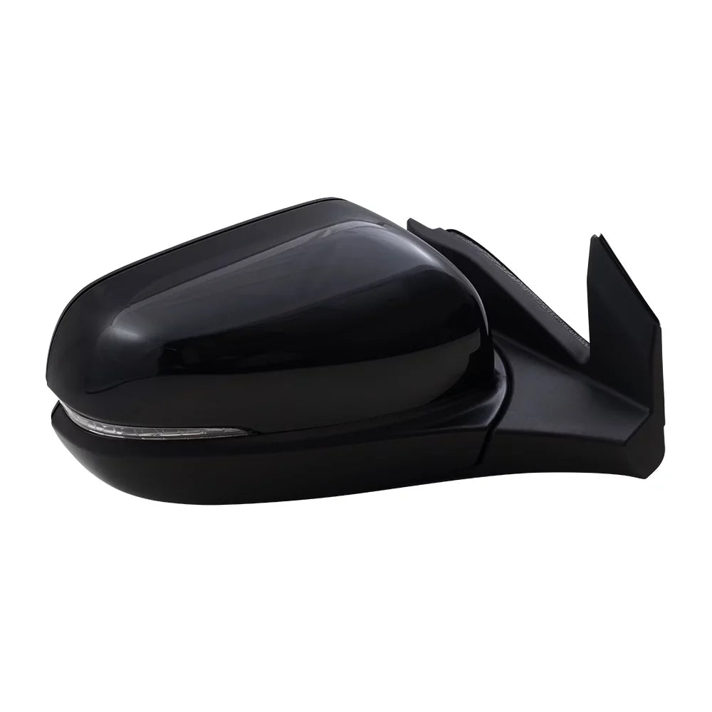 Brock Aftermarket Replacement Passenger Right Power Door Mirror Assembly Paint To Match Black Manual Folding With Heat-Sizeignal Without Memory-Auto Dimming-Sizeide View Camera