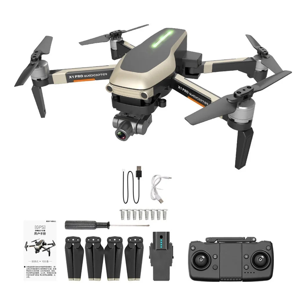 Cieken X1 PRO GPSize folding drone 4k WIFI FPV HD Camera Sizeelfie Two-Axis Mechanical Gimbal