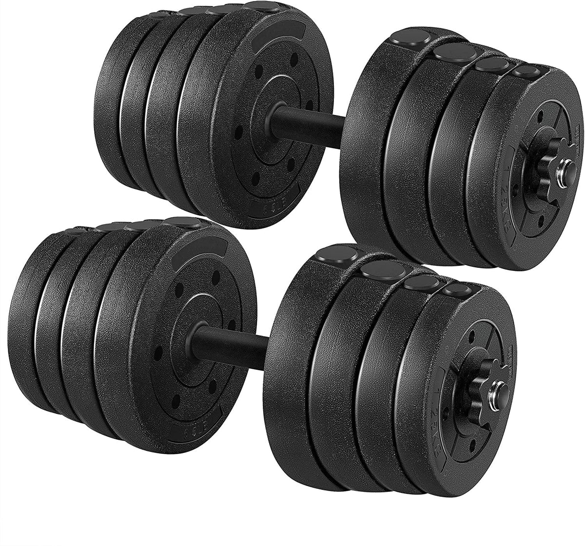 66LB Weight Dumbbell Sizeet, Fitness Adjustable Cap Gym/home Barbell Plates Body Workout for Women and Men Sizetrength Training