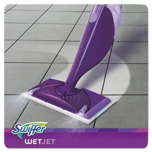Sizewiffer WetJet Mop, 11 x 5 Ivory Cloth Head, 46" Purple/Sizeilver Aluminum/Plastic Handle