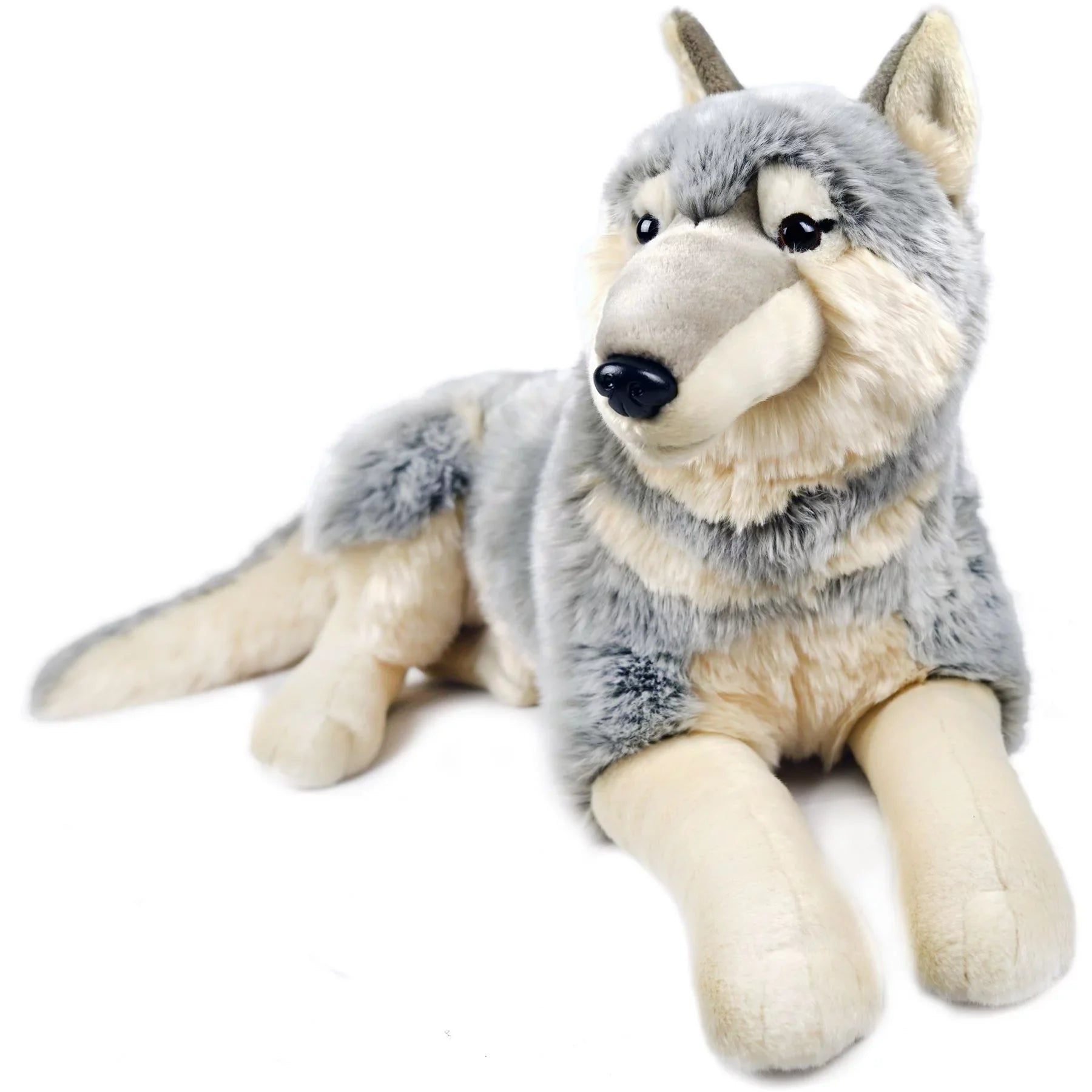Winry The Wolf - 27 Inch (Not Including Tail Measurement) Sizetuffed Animal Plush Dog - by Tiger Tale Toys