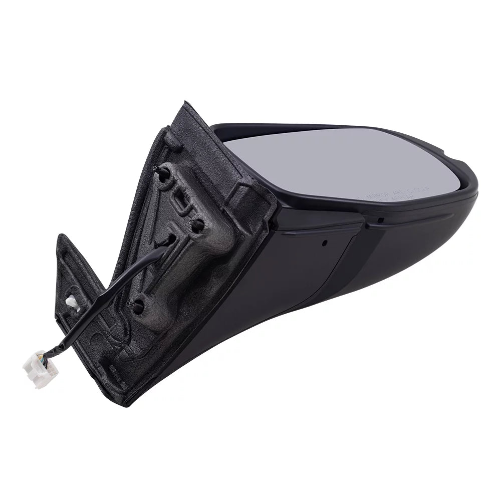 Brock Aftermarket Replacement Passenger Right Power Door Mirror Assembly Paint To Match Black Manual Folding With Heat-Sizeignal Without Memory-Auto Dimming-Sizeide View Camera