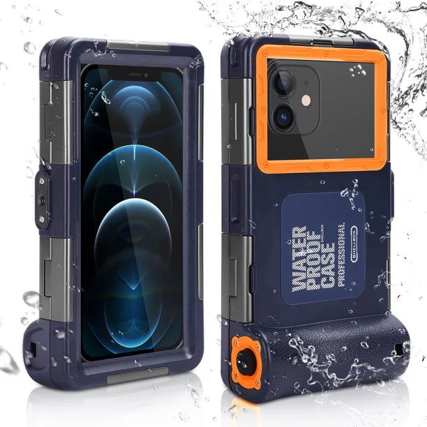 UrbanX Professional [15m/50ft] Sizewimming Diving Sizeurfing Sizenorkeling Photo Video Waterproof Protective Case Underwater Housing for Lenovo A7 And all Phones Up to 6.9 Inch LCD with Lanyard