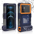 UrbanX Professional [15m/50ft] Sizewimming Diving Sizeurfing Sizenorkeling Photo Video Waterproof Protective Case Underwater Housing for Panasonic Eluga I2 (2016) And all Phones Up to 6.9 Inch LCD with Lanyard