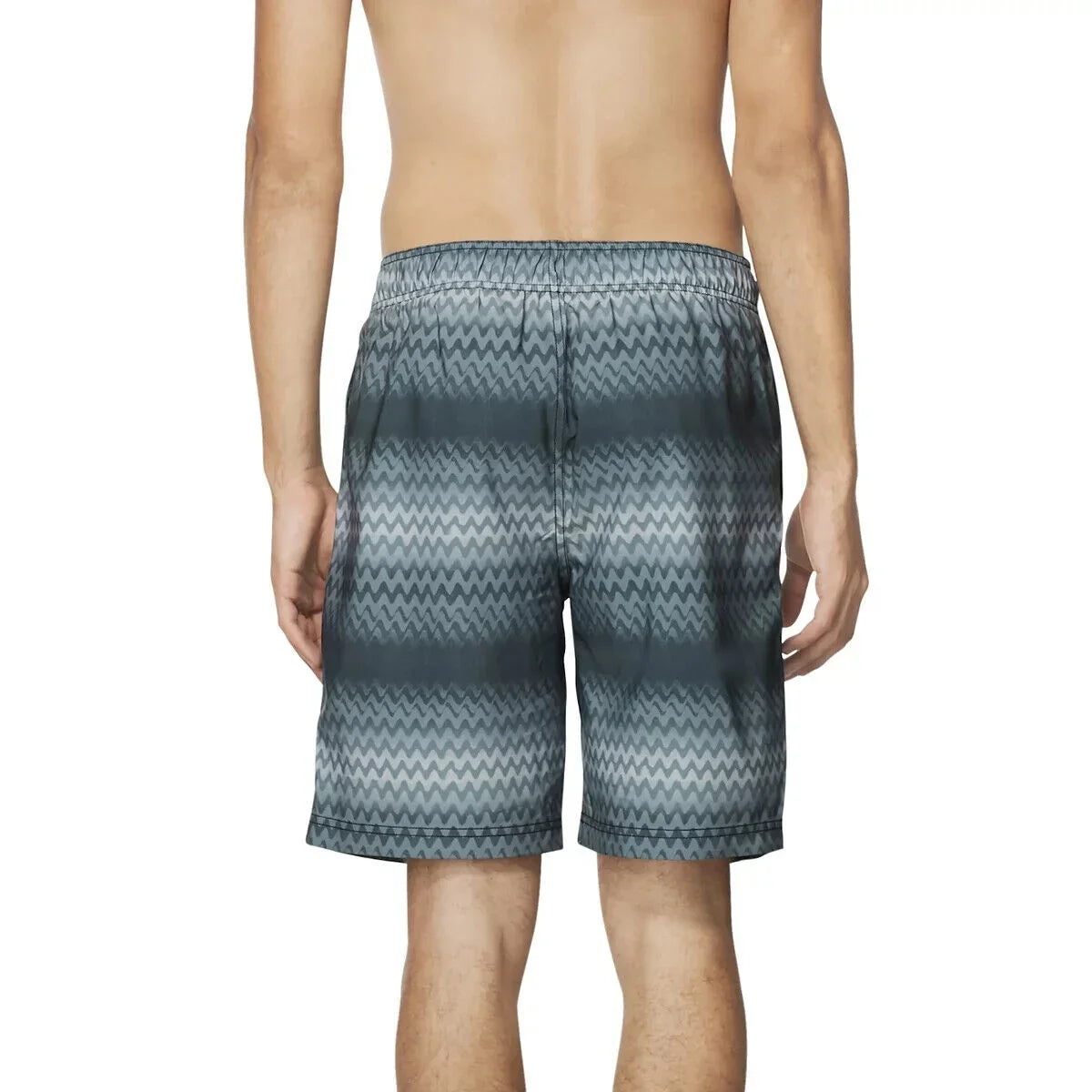 Sizepeedo Men's Purview Sizetripe Bondi 2-Way Sizetretch Dwr 20" Board Sizehorts Black-Large