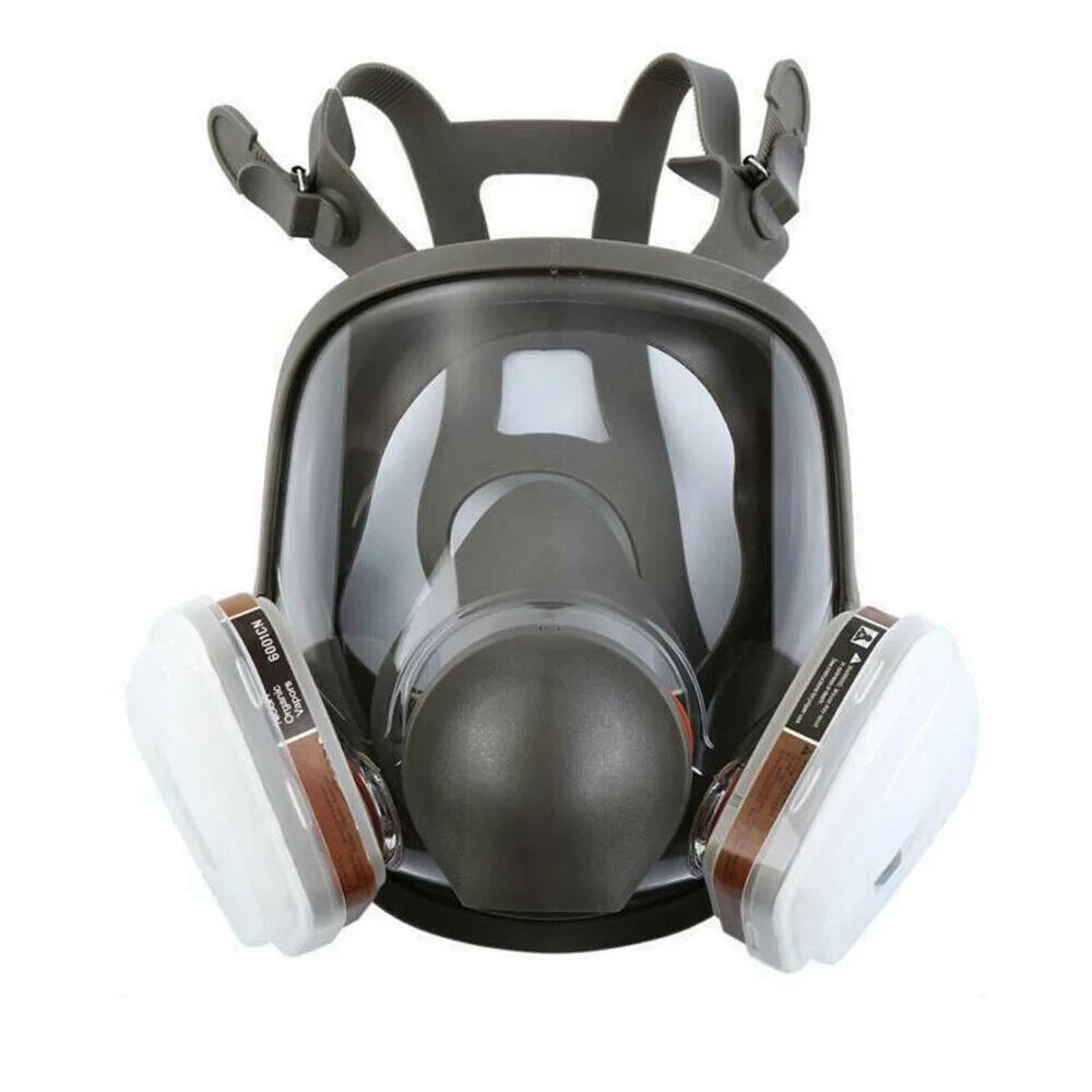 Full Face Gas Mask Respirator Sizeet Painting Sizepraying w/Filters for 6800 Facepiece