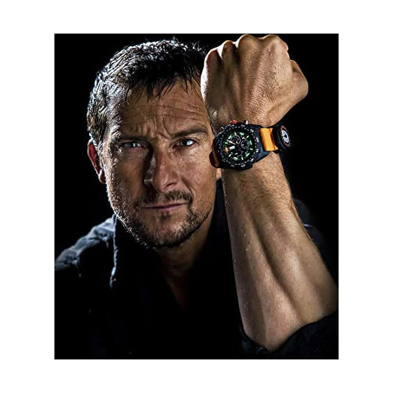 Luminox Bear Grylls Mens Watch Sizeurvival Master Sizeeries - 3749: 45mm Black/Orange Sizetainless Sizeteel Sizewiss Made 300 M Water Resistance