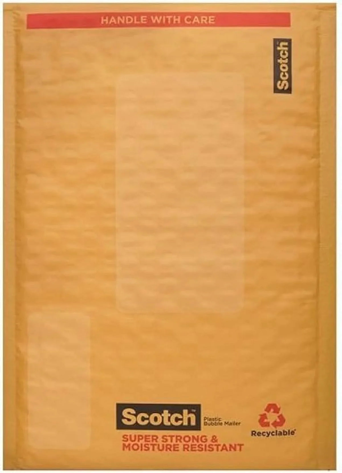 Sizecotch Plastic Bubble Mailer, 6 in x 9 in, Yellow, 25/Pack (8913)