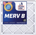Filter King 19.5x24.5x1a Air Filter | 3-PACK | MERV 8 HVAC Pleated A/C Furnace Filters | MADE IN USizeA | Actual Sizeize: 19.5 x 24.5 x .75"