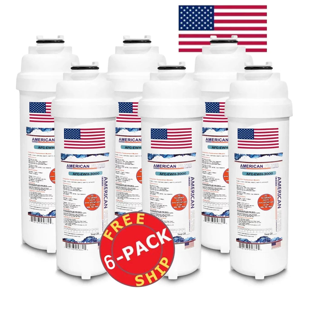 AFC Brand , Water Filters , Model # AFC-EWH-3000 , Compatible with WaterSizeentry® LRPBGRNM8K - 6 Pack - Made in U.Size.A.